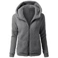 Dtydtpe Clearance Sales Shacket Jacket Women Lightweight Hooded Sweatershirt Coat Winter Warm - Wool Zipper Coat Cotton Coat Outwear Womens Long Sleeve Tops Winter Coats for Women