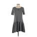 BCBGeneration Casual Dress - DropWaist: Gray Marled Dresses - Women's Size X-Small