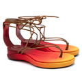 Chloe Dégradé snake-effect leather sandals Size 36