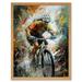 Bicycle Race Cyclist Racing Sport Action Shot Art Print Framed Poster Wall Decor 12x16 inch