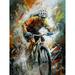 Bicycle Race Cyclist Racing Sport Action Shot Unframed Wall Art Print Poster Home Decor Premium