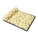 TQWQT Cats Dogs Cooling Bed 2023 New Pet Cooling Mat with Pillow Portable & Washable Pet Cooling Blanket Dogs Cats Self Cooling Mat Pet Breathable Summer Cooling Pads (24.8Ã—18.89in Yellow)