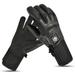 Savior Heat Winter Gloves PU Leather Glove for Men Battery Heated Warm Touchscreen Texting Motorcycle Liner Gloves