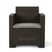 Johns Faux Wicker Outdoor Club Chair by Christopher Knight Home