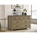 Coffee Gray Dresser with 6 Drawers