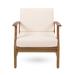 Perla Acacia Wood Outdoor Club Chair by Christopher Knight Home