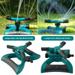 Anvazise 1 Set Garden Sprinkler Controllable Watering Range Auto Rotation Hydraulic Drive Butterfly Base 3 Propeller Nozzles Irrigation Sprinkler Home Supply Green One Size