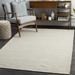 Hauteloom Yallingup Natural Fiber Jute Living Room Bedroom Area Rug - Sea Grass Rattan Solid Carpet - Grey Light Gray - 6 x 9