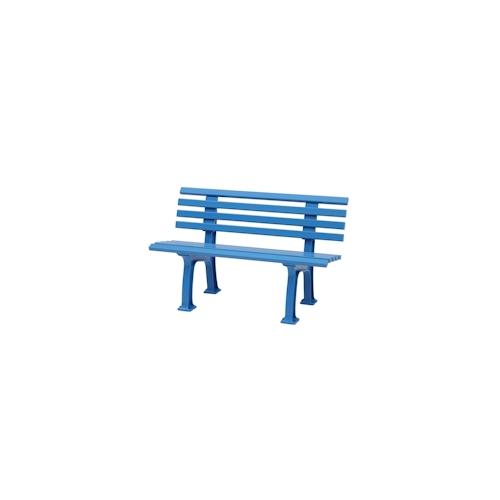 PROREGAL Gartenbank Antigua | 2-Sitzer | Himmelblau | HxBxT 74x120x54cm | UV-beständiger Kunststoff | Parkbank Sitzbank Gartenbänke Terrasse