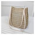 Tote Bag, Handbags,Shoulder Bag,Crossbody, Summer Rattan Bag for Women Straw Hand-woven, Straw Bag, Fashion Bucket Straw Bags Beach Vintage Woven Shoulder High capacity Summer Handbag(Color : Pink) (