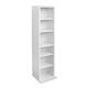 Lillyvale DVD Storage Tower Rack 102 CD unit shelf organiser archieve wood black White (White)