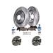 2009-2011 BMW 335d Front Brake Pad and Rotor and Wheel Hub Kit - Detroit Axle