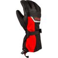 Klim Fusion Snowmobile Gloves, black-red, Size 3XL