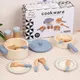 Ustensiles de cuisine en bois pour enfants mini ustensiles de cuisine marmite poêle jouets de