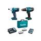 Perceuse sans fil 18V DF4880 + clé à chocs 18V TD127D Makita avec 2 batteries 18V 1.5 Ah + chargeur