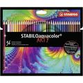 Aquarell-Buntstift - STABILO aquacolor - ARTY - 36er Pack - mit 36 verschiedenen Farben