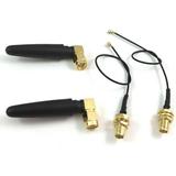 2.4ghz 2.4 G WiFi Antenna 2dbi SMA Male (Pin) Connector with Mini PCI U.FL to SMA Female WiFi Pigtail RF1.13 Cable