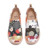 UIN Women s Art Travel Shoes Loafers Fashion Canvas Comfort Wide Toe Casual Slip On Mules