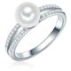 Valero Pearls - Ring Sterling Silber Zirkonia Süßwasser-Zuchtperle in Silber Ringe Damen