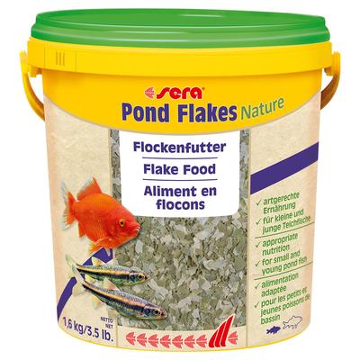 Sparpaket: 2x10L Sera Pond Flakes Nature Teichfischfutter