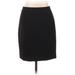 J.Crew Casual Skirt: Black Solid Bottoms - Women's Size 0 Petite