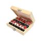 Faithfull FAIRBS12 1/4in TCT Router Bit Set, 12 Piece