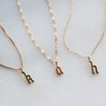 Initial Dainty Necklaces For Women, Personalized Jewelry, Gold Necklace Dainty, Custom
