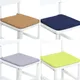 Coussin de Chaise en Éponge Carré de Couleur Unie pour Étudiant pour la Maison Table de Cuisine