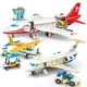 Ensemble de blocs de construction d'avion de ligne de Jetway pour enfants avion de passagers de la