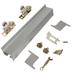 Johnson Hardware 2610F Series 72" Wall Mount Fascia Track with