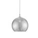 Z-Lite Nimbus 12" Wide Pendant with Chrome Glass Shade