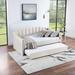 Twin Size Velvet Daybed with Trundle Upholstered Tufted Sofa Bed for Living Room, Bed Room, Easy Assemble