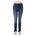 Hidden Jeans Jeans - Mid/Reg Rise Skinny Leg Denim: Blue Bottoms - Women's Size 28 - Dark Wash