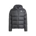 Adidas Herren Essentials Midweight Daunenjacke mit Kapuze, Schwarz, L