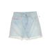 7 For All Mankind Denim Mini Skirt Mini: Blue Solid Bottoms - Women's Size 29