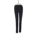 American Eagle Outfitters Jeggings - Mid/Reg Rise: Black Bottoms - Women's Size 0