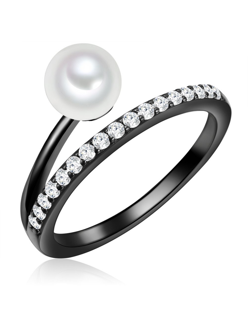 Valero Pearls Ring Damen schwarz, 50 Image