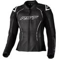 RST S1 Giacca di pelle moto da donna, nero-bianco, dimensione S per donne