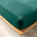 Douceur D'intérieur - Drap housse 180x200 cm - Coton bio Vert - Vert