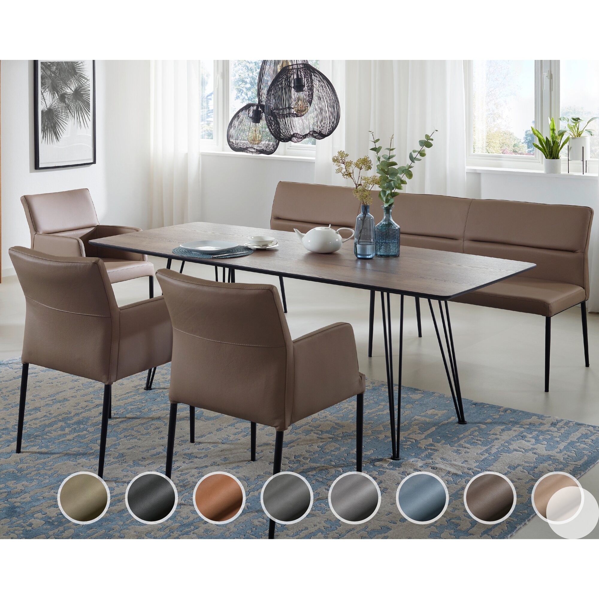 Schösswender »Lyon« Essgruppe Gavin 22 cognac