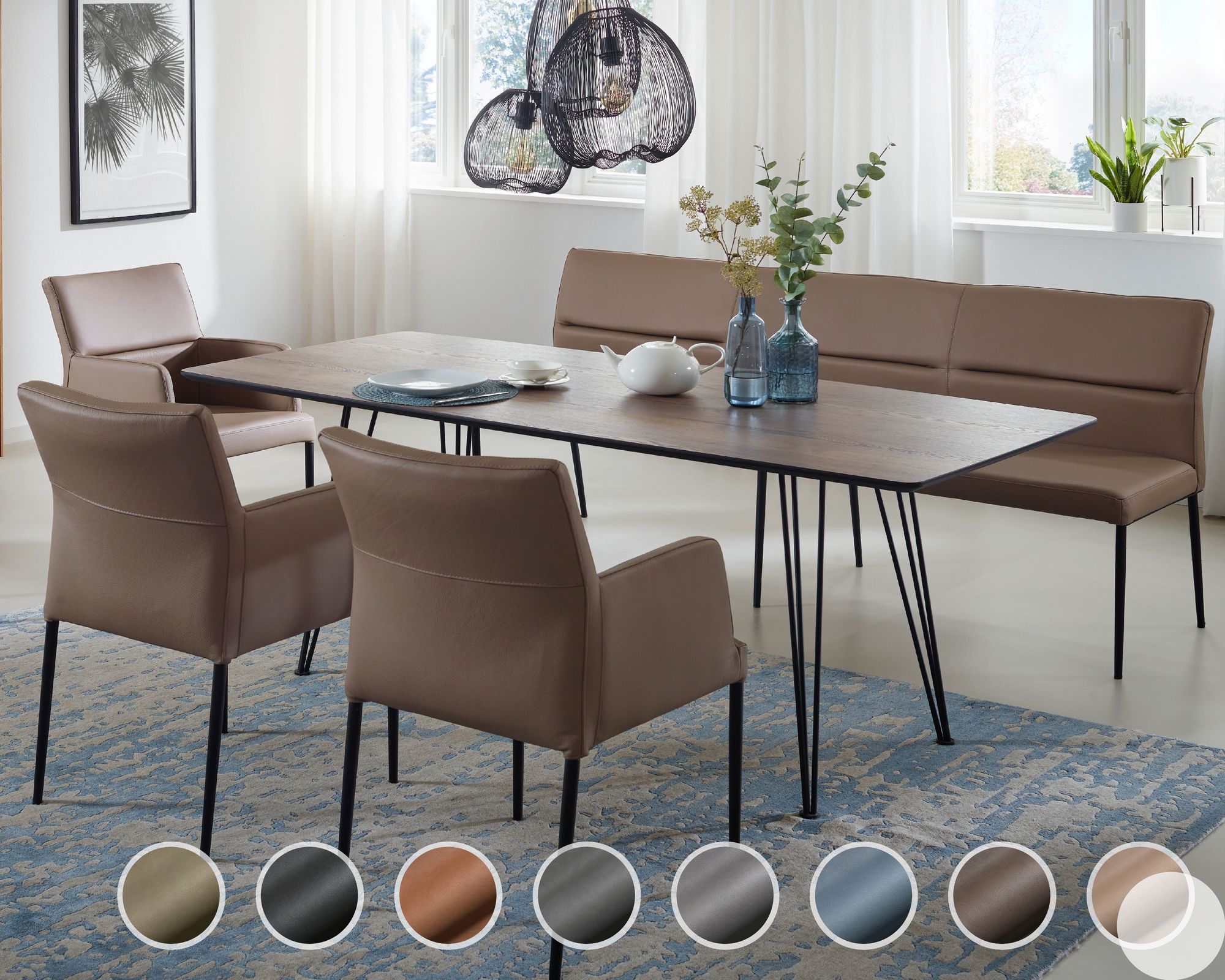 Schösswender »Lyon« Essgruppe Gavin 10 hellgrau