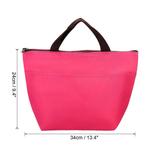 2 Pcs Lunch Box for Women/Men, Insulated Lunch Bag, 9.4x13.4 Inch - Rose Red