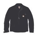 Carhartt Men's Relaxed Duck Blanket-Lined Detroit Jacket (Size L) Black, Cotton