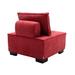 Polyfabric Upholstery Armless Livingroom Barrel Chair Chair Bed Solid Plywood Frame Leisure Barrel Sofa