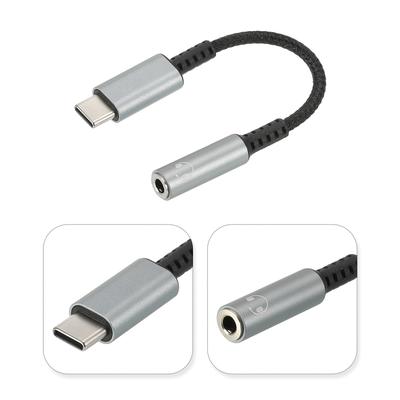 USB Type C to 3.5mm Headphone Jack Adapter USB C to Aux Audio Cord 5"