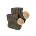 NAME IT Baby - Jungen Nbmwrilla Wool Strik Tøfler W/Dot Xxii Socken, Tarmac, 74-80 EU