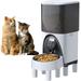 Automatic Cat Feeders with Stainless Steel Bowl 4.5L Timer Cat Food Dispenser Heighten Feet Design Cat Dog Feeder Up to 20 Portion 4 Meals Daily Pet Feeder with Desiccant Bag 10s Voice Recorder