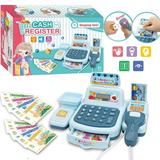 SAYLITA Learning Resources Pretend & Play Calculator Cash Register Ages 3+ Develops Early Math Skills Play Cash Register for Kids Toy Cash Register Play Money Toy for Kids Christmas Birthday Gifts