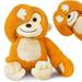 Baby Monkey Stuffed Animals 15.7 Soft Plush Monkey Toy Infant Hide Seek Plush pillow Birthday Gifts for 1 2 3 Year Old Kids Children