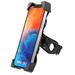 FZFLZDH Universal Motorcycle Cell Phone Holder Bike Phone Mount Anti Shake Cradle Clamp for Road Bike/ MTB/ Scooter with 360 Rotation for 3.5-6.5 inch Smartphone